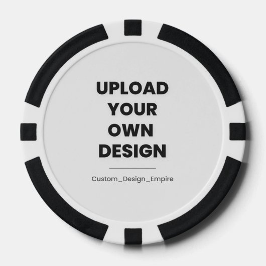 Upload Your Own Design Here | Custom Template Poker Chips (Voorkant)