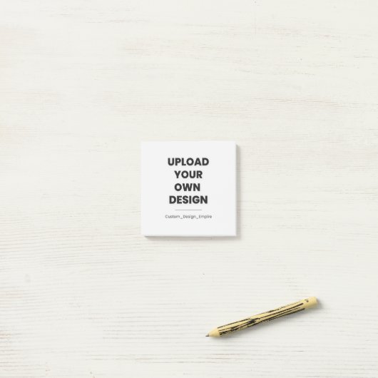 Upload Your Own Design Here | Custom Template Post-it® Notes (Op bureau)