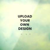 Upload Your Own Design Here | Custom Template Raamsticker (Vel 3)
