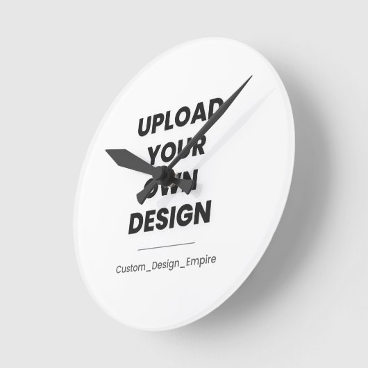Upload Your Own Design Here | Custom Template Ronde Klok (Hoek)