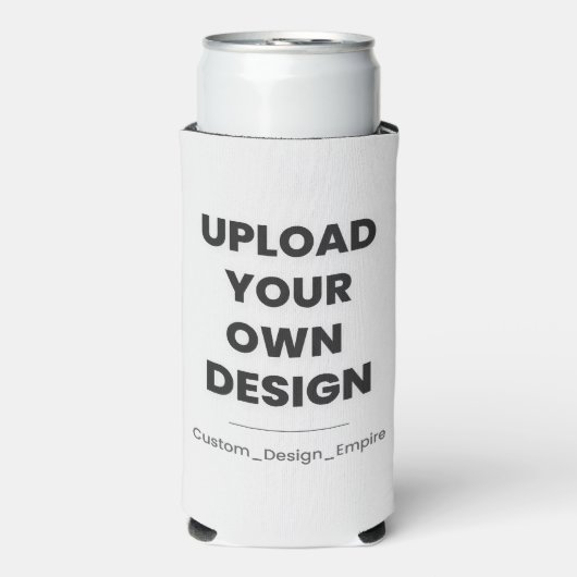 Upload Your Own Design Here | Custom Template Seltzer Blikjeskoeler (Seltzer Voorkant)