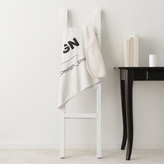 Upload Your Own Design Here | Custom Template Sherpa Deken (In situ)