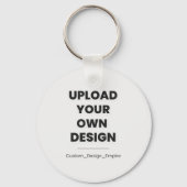 Upload Your Own Design Here | Custom Template Sleutelhanger (Voorkant)