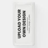 Upload Your Own Design Here | Custom Template Spandoek (Verticaal)