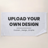 Upload Your Own Design Here | Custom Template Strandlaken (Voorkant)