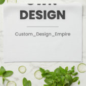 Upload Your Own Design Here | Custom Template Theedoek (Gevouwen)