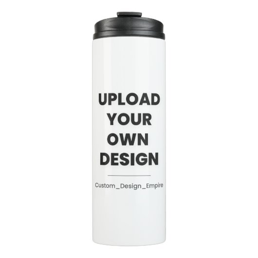 Upload Your Own Design Here | Custom Template Thermosbeker (Voorkant)
