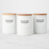 Upload Your Own Design Here | Custom Template Voedselcontainer Etiket (Flessen)