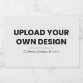 Upload Your Own Design Here | Custom Template Voedselcontainer Etiket (Enkel label)