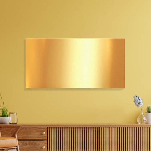 Upload Your Own Photo to Blank Gold Background Canvas Afdruk (Insitu (Woonkamer))