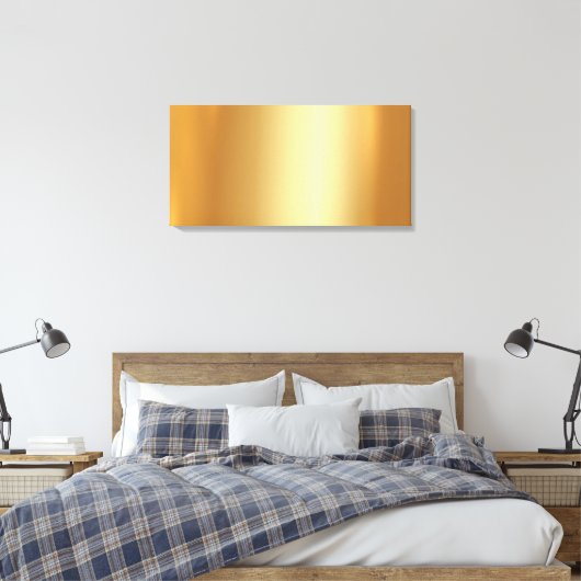 Upload Your Own Photo to Blank Gold Background Canvas Afdruk (Insitu (Slaapkamer))