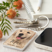 Upload Your Pet Photo Personalized Sleutelhanger (Voorkant Rechts)