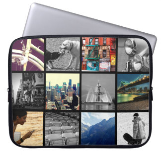 Upload-Your-Photo Collage-laptophoes Laptop Sleeve