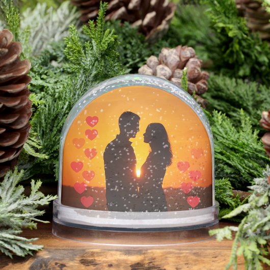 Upload your photo Couple heart Snow Globe Sneeuwbol (Winter)