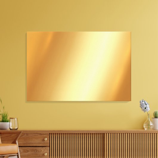 Upload Your Photo on Elegant Gold Blank Background Canvas Afdruk (Insitu (Woonkamer))