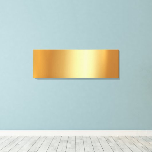 Upload Your Photo on Glamorous Gold Background Canvas Afdruk (Insitu (Houten vloer))