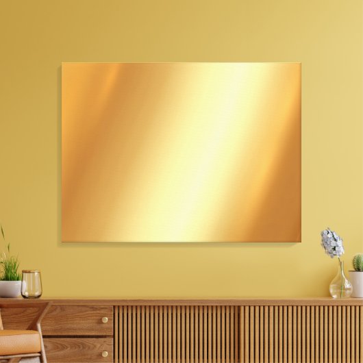 Upload Your Photo on Gold Background Luxury Look Canvas Afdruk (Insitu (Woonkamer))