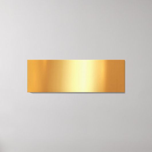 Upload Your Photo on Gold Background XL Long Canvas Afdruk (Voorkant)