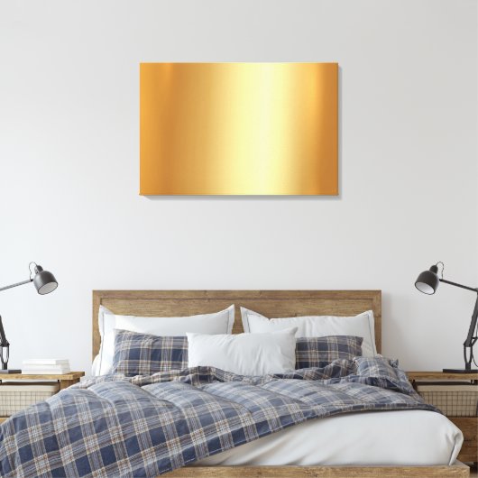 Upload Your Photo to Blank Gold Background Glamour Canvas Afdruk (Insitu (Slaapkamer))