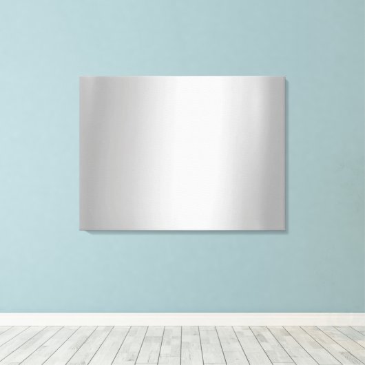 Upload Your Photo to Blank Luxe Silver Background Canvas Afdruk (Insitu (Houten vloer))