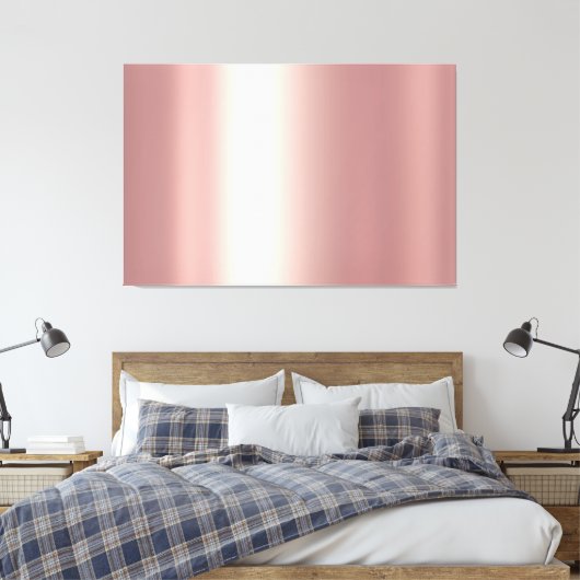 Upload Your Photo to Luxury Rose Gold Background Canvas Afdruk (Insitu (Slaapkamer))
