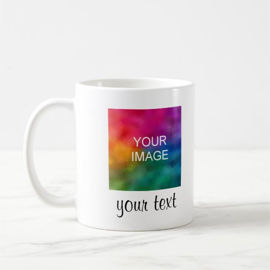 Upload Your Picture Photo Handwritten Text Names Koffiemok (Links)