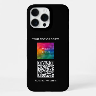 Upload Zakelijk Logo QR Code Maak Je Eigen iPhone 16 Pro Max Hoesje