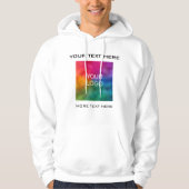Upload zakelijke Logo hier Mannen Creëer uw eigen Hoodie (Voorkant)