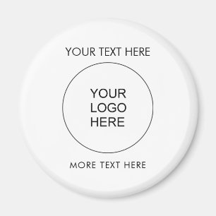 Upload zakelijke Logo Text medewerkersnaam Magneet