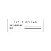 Uploaden van bedrijfsdocument in de cloud zelfinktende stempel (Design)