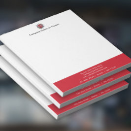 Uploaden van zakelijke Logo en adres Notitieblok