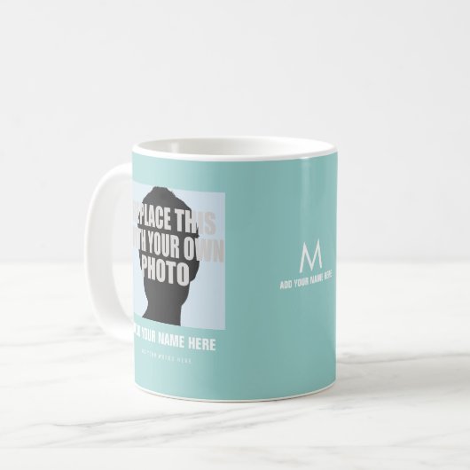 uploadt afbeelding (zelf afbeelding), creëer foto koffiemok (Voorkant links)