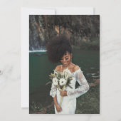 uploadt uw foto sparen de datumkaart aankondiging (Achterkant)