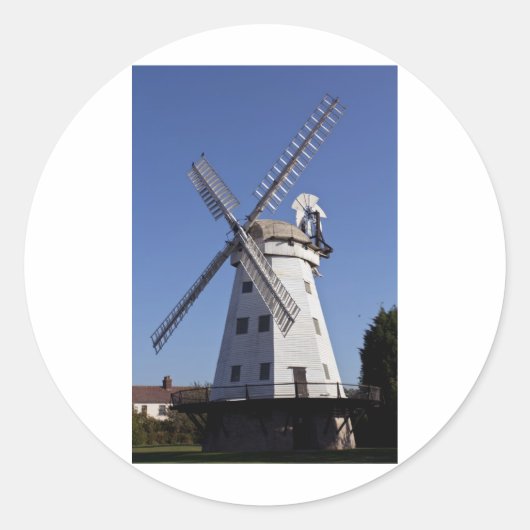 Upminster windmolen Essex Ronde Sticker (Voorkant)