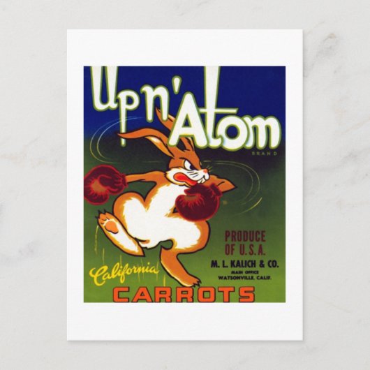 Upn Atom Carrots Briefkaart (Voorkant)