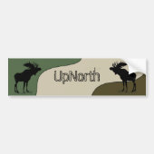 UpNorth Moose Silhouette Bumpersticker (Voorkant)