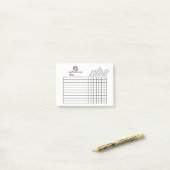 upNotchery Weekly Tracker Post-it® Notes (Op bureau)