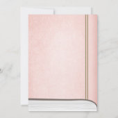 Upon a Time Storybook Baby shower uitnodiging Roze (Achterkant)