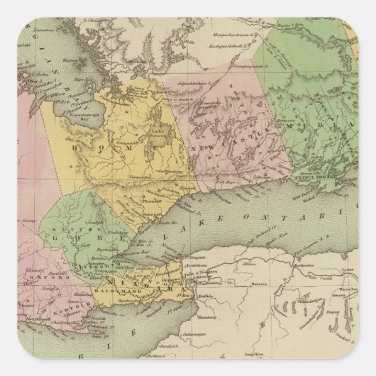 Upper Canada 2 Vierkante Sticker (Voorkant)