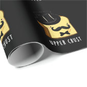 Upper Crust Funny Bread Pun Dark BG Cadeaupapier (Rol Hoek)