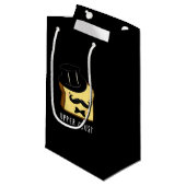 Upper Crust Funny Bread Pun Dark BG Klein Cadeauzakje (Voorkant Gekanteld)