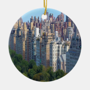 Upper East Side NY Keramisch Ornament