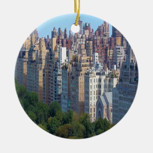 Upper East Side NY Keramisch Ornament (Voorkant)