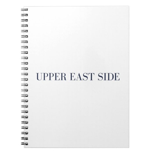 Upper East Side Spiraal Notitieboek Journaal (Voorkant)