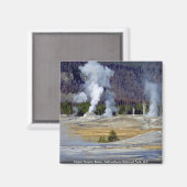 Upper Geyser Basin, Yellowstone National Park, VS Magneet (Voorkant / Achterkant)