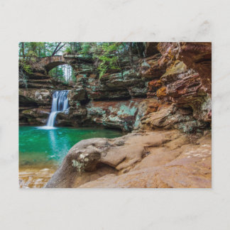 Upper Herfsten, Old Man's Cave, Ohio, Verenigde St Briefkaart