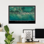 Upper Matecumbe Key Poster Satellite (Thuiskantoor)