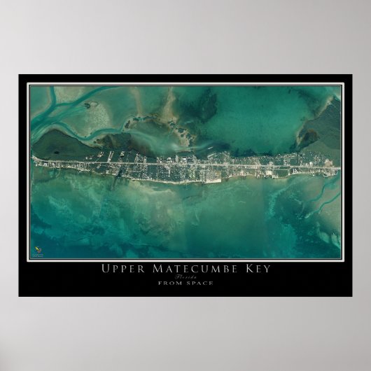 Upper Matecumbe Key Poster Satellite (Voorkant)
