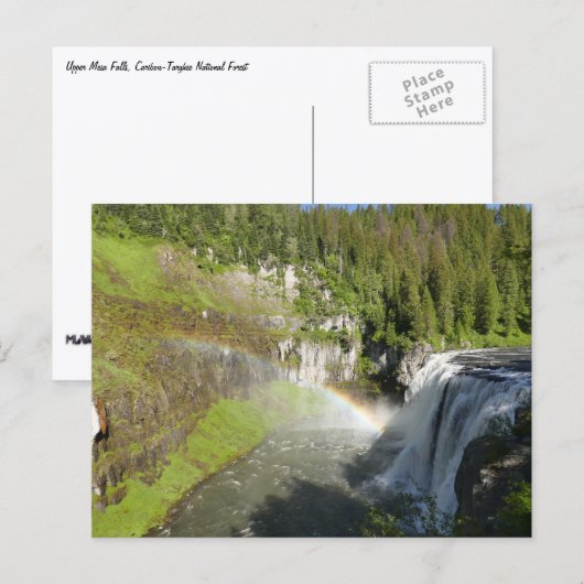 Upper Mesa Falls Briefkaart (Voorkant / Achterkant)