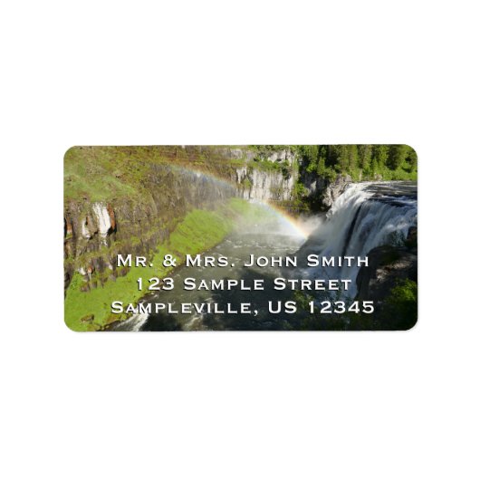 Upper Mesa Falls Etiket (Voorkant)